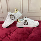 White Leather Casual Sneakers #54 | Men's Streetwear