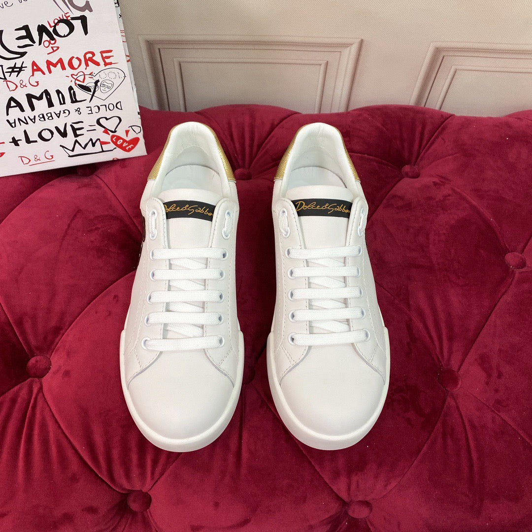 White Leather Casual Sneakers #54 | Men's Streetwear