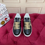 Black Leather Casual Sneakers #4 | Men's Streetwear