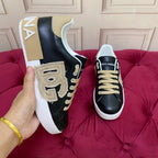 Black Leather Casual Sneakers #4 | Men's Streetwear