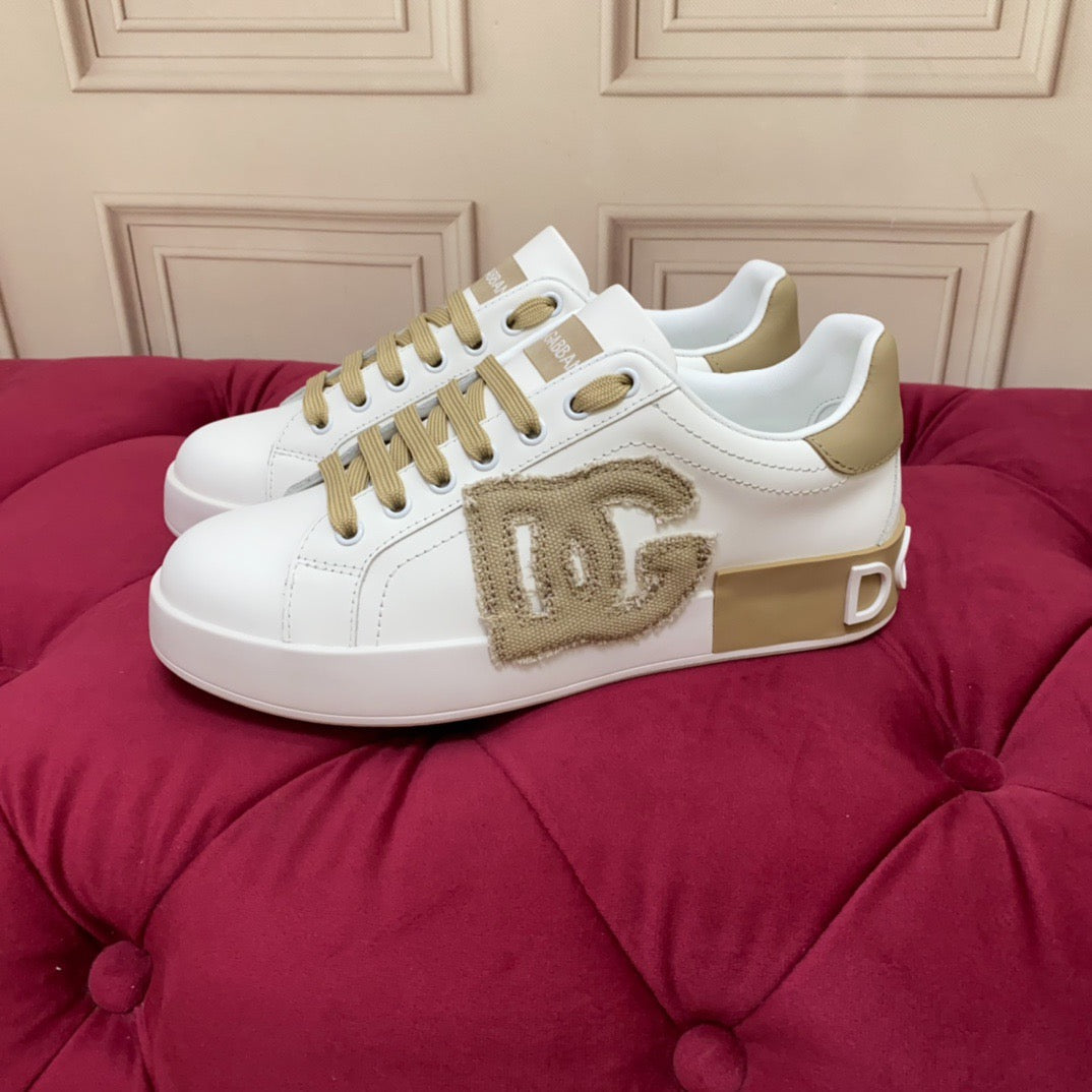 D*G Black Leather Casual Sneakers #4 | Men's Streetwear