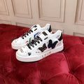 D*G White Leather Casual Sneakers #7 | Men's Streetwear