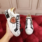 White Leather Casual Sneakers #7 | Men's Streetwear