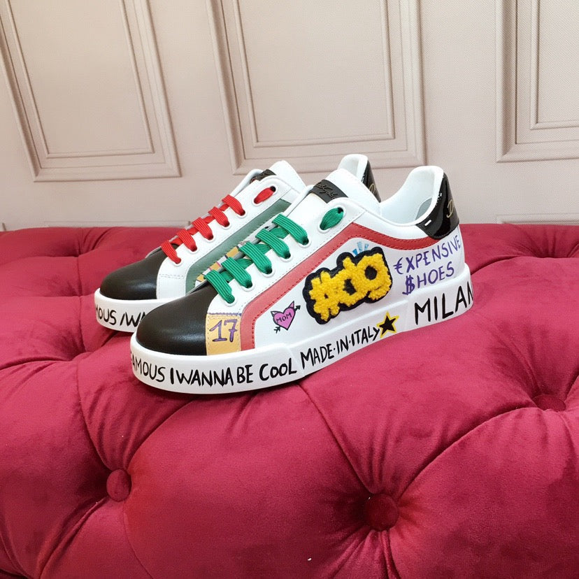 White Leather Casual Sneakers #17 | Men's Streetwear