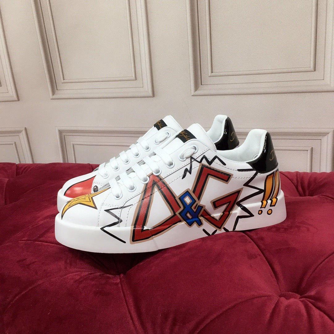 White Leather Casual Sneakers #17 | Men's Streetwear