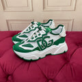 Green Leather Casual Sneakers #31 | Men's Streetwear