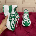 Green Leather Casual Sneakers #31 | Men's Streetwear