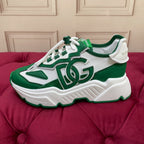 Green Leather Casual Sneakers #31 | Men's Streetwear