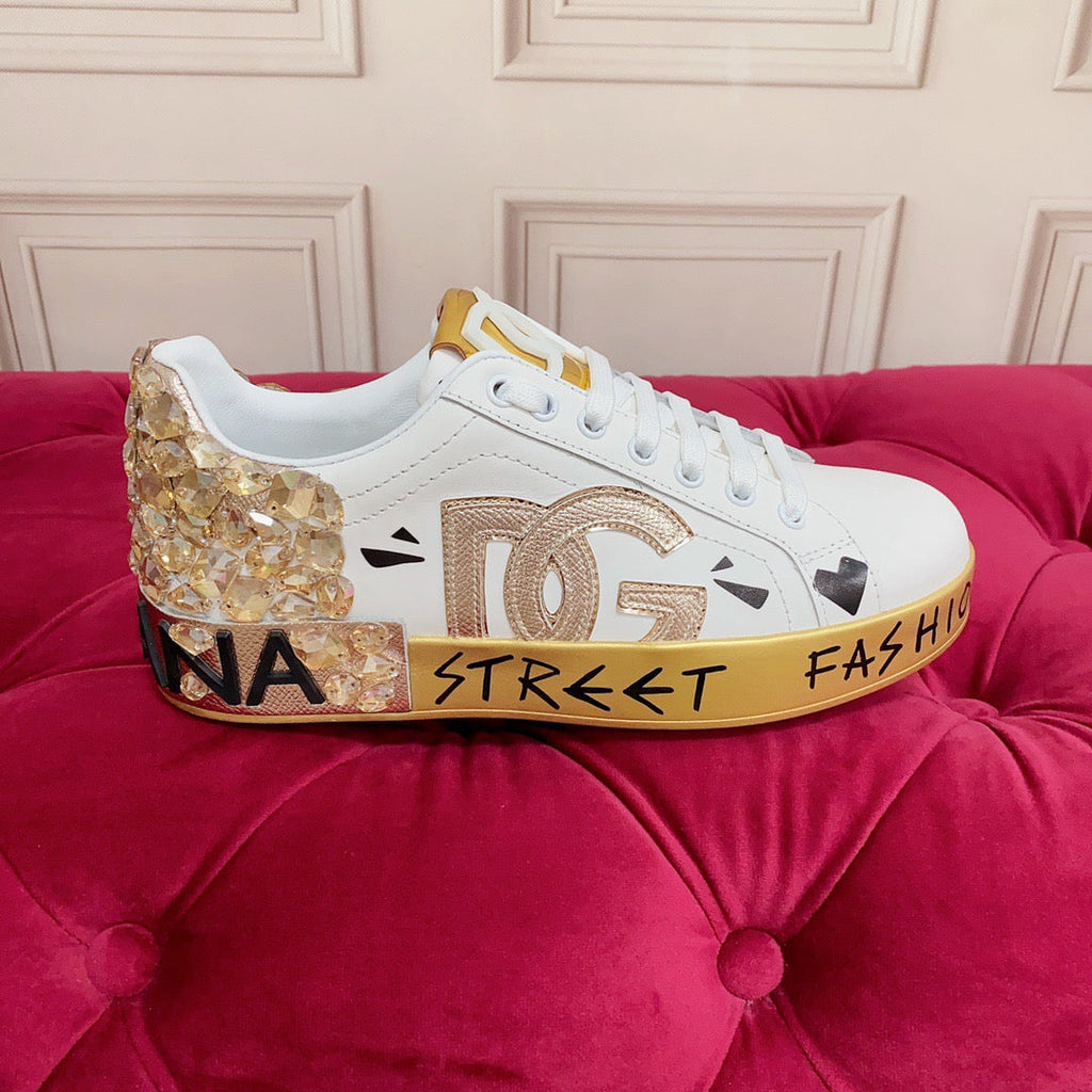 White Leather Casual Sneakers #55 | Men's Streetwear