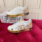 White Leather Casual Sneakers #55 | Men's Streetwear