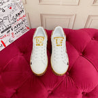 White Leather Casual Sneakers #55 | Men's Streetwear