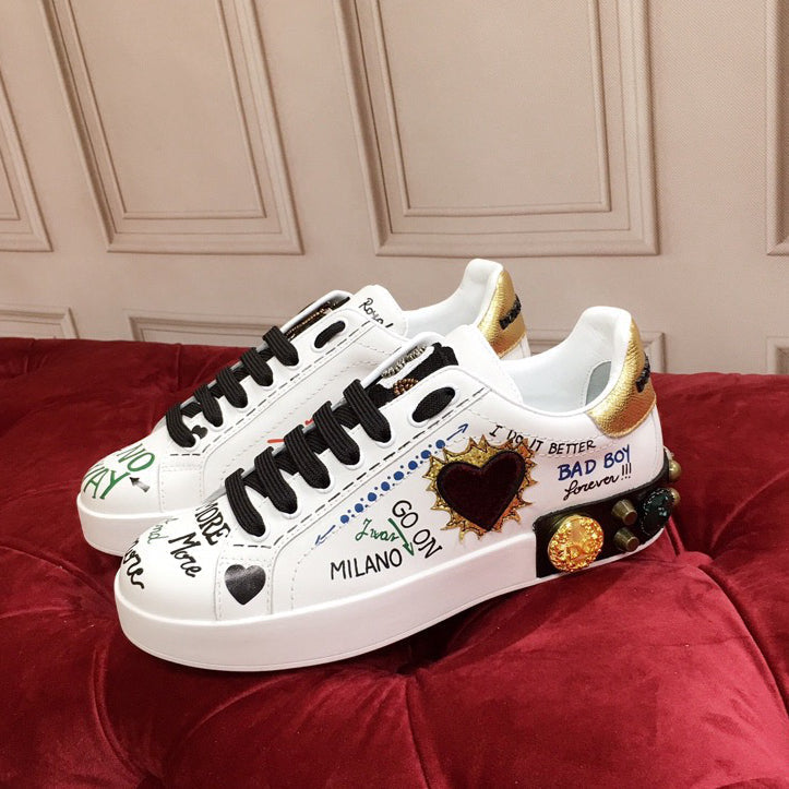 Black Leather Casual Sneakers #43 | Men's Streetwear