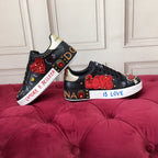 Black Leather Casual Sneakers #43 | Men's Streetwear