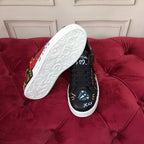 Black Leather Casual Sneakers #43 | Men's Streetwear