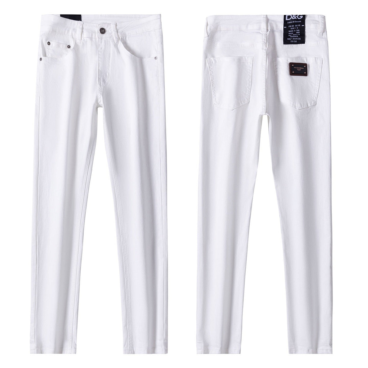 D*G White Jeans #11 | Men's Streetwear
