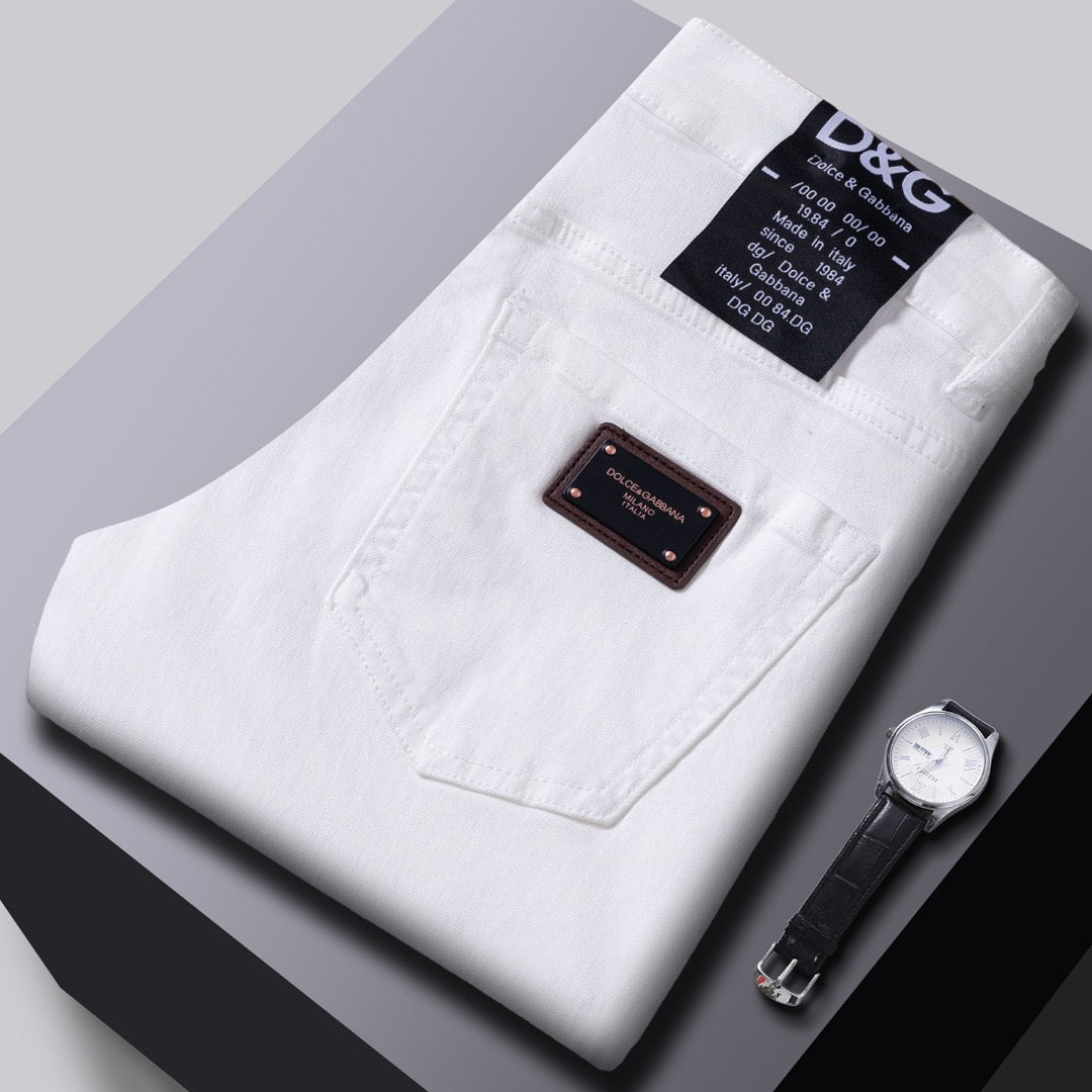 D*G White Jeans #11 | Men's Streetwear