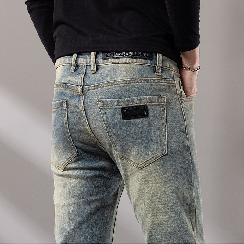 D*G Light Blue Washed Jeans | Men's Streetwear