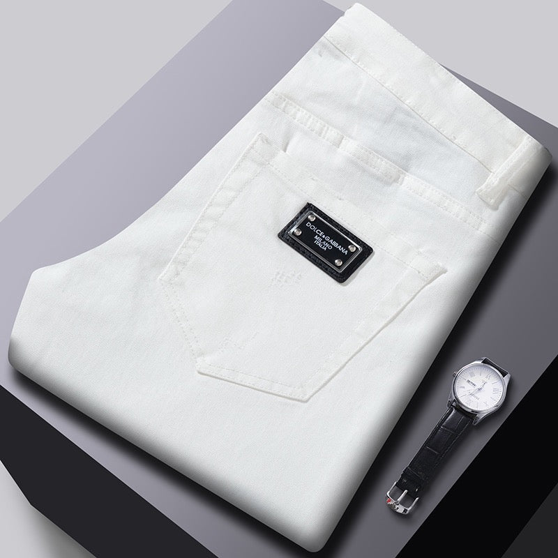 D*G White Jeans #19 | Men's Streetwear