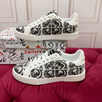 2026 Premium Leather Casual Sneakers - Designer Unisex Shoes in 2 White Styles