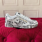 2026 Premium Leather Casual Sneakers - Designer Unisex Shoes in 2 White Styles