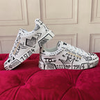 2026 Premium Leather Casual Sneakers - Designer Unisex Shoes in 2 White Styles