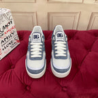 2026 Premium Leather Casual Sneakers - Designer Unisex Shoes in Blue & Black