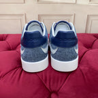 2026 Premium Leather Casual Sneakers - Designer Unisex Shoes in Blue & Black