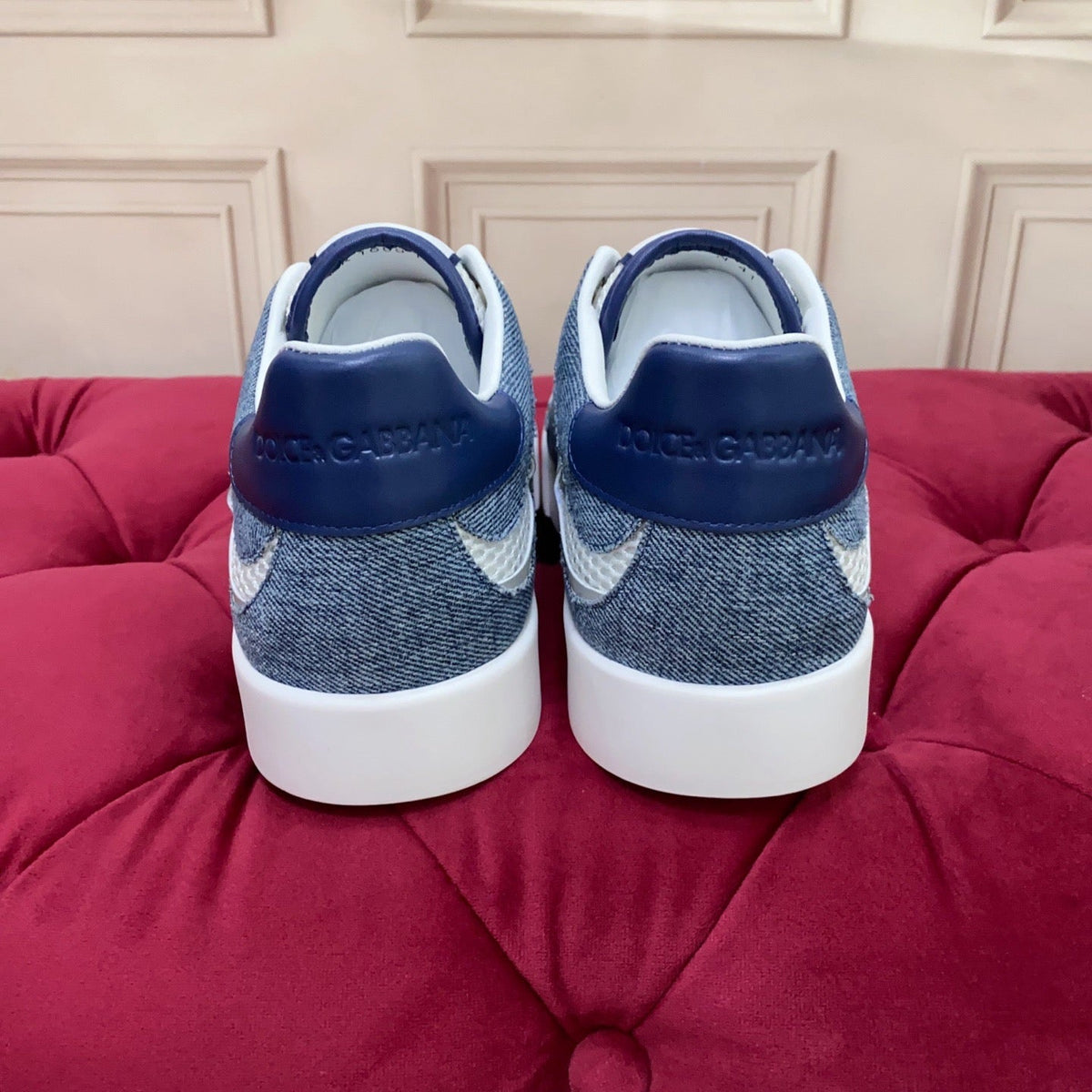 2026 Premium Leather Casual Sneakers - Designer Unisex Shoes in Blue & Black
