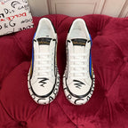 2026 Premium Leather Casual Sneakers - Designer Unisex Shoes in White-Blue & White-Pink