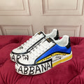 2026 Premium Leather Casual Sneakers - Designer Unisex Shoes in White-Blue & White-Pink