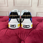 2026 Premium Leather Casual Sneakers - Designer Unisex Shoes in White-Blue & White-Pink