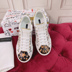 White Leather Casual Sneakers #49 | Men's Streetwear