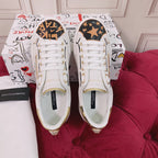 White Leather Casual Sneakers #49 | Men's Streetwear