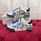 White Leather Casual Sneakers #56 | Men's Streetwear