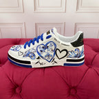 White Leather Casual Sneakers #56 | Men's Streetwear