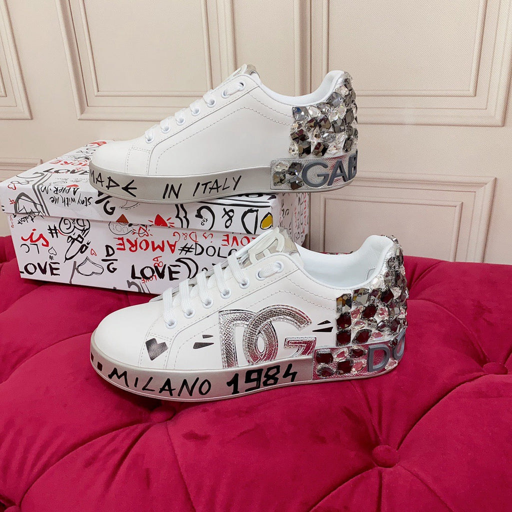 White Leather Casual Sneakers #55 | Men's Streetwear
