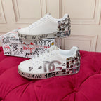 White Leather Casual Sneakers #55 | Men's Streetwear
