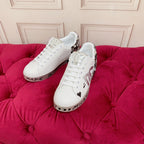 White Leather Casual Sneakers #55 | Men's Streetwear