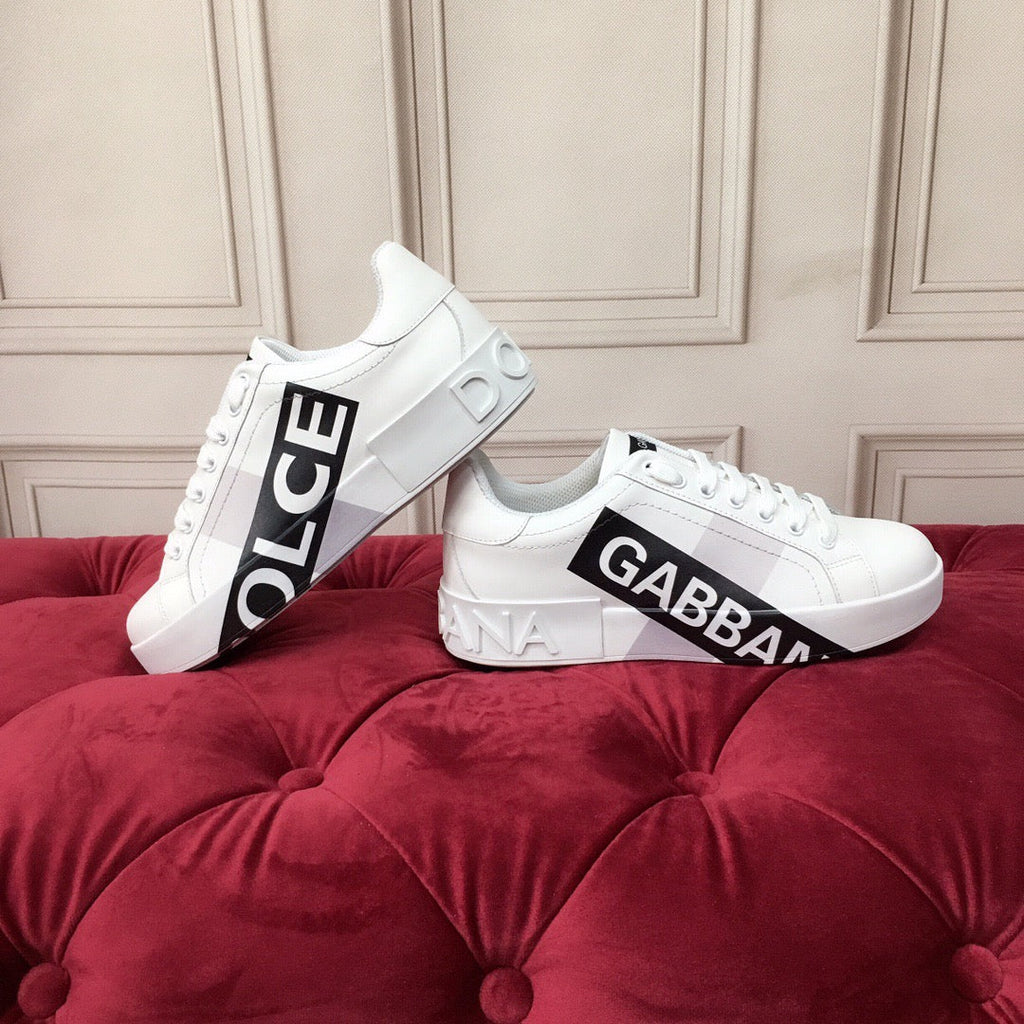 White Leather Casual Sneakers #52 | Men's Streetwear
