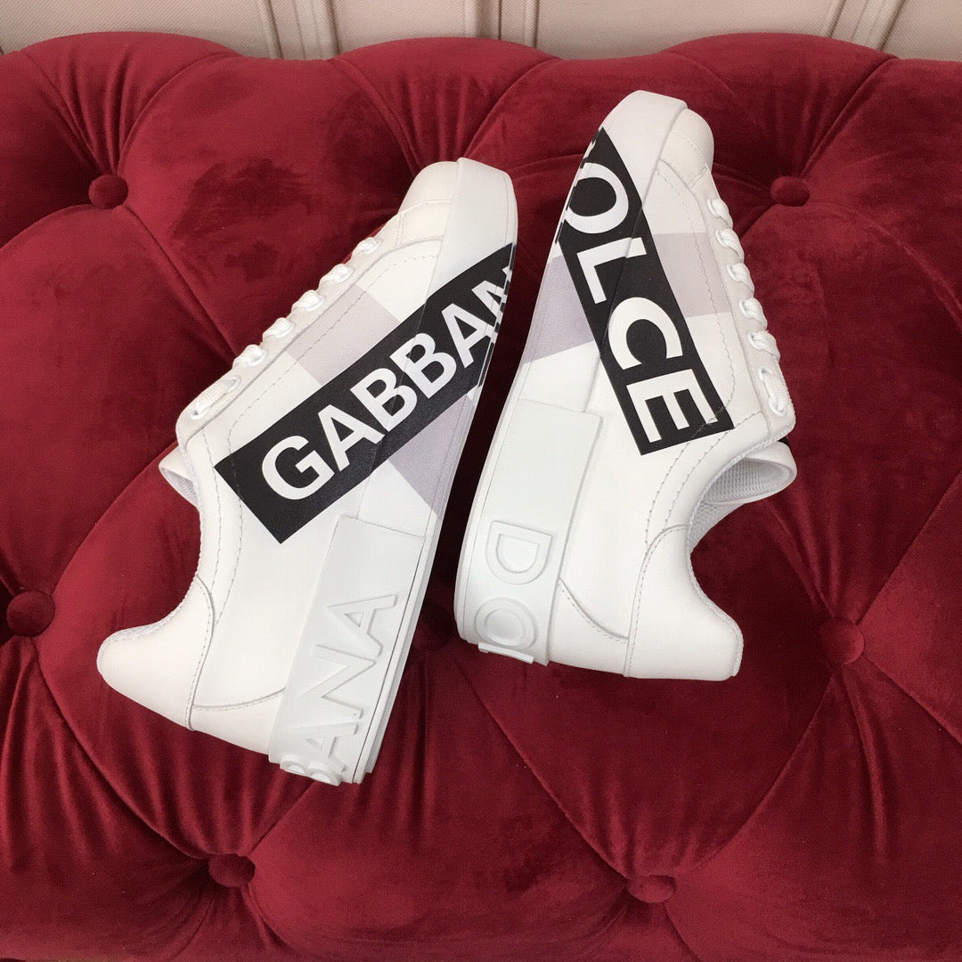 White Leather Casual Sneakers #52 | Men's Streetwear