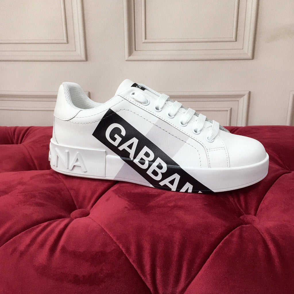 White Leather Casual Sneakers #52 | Men's Streetwear