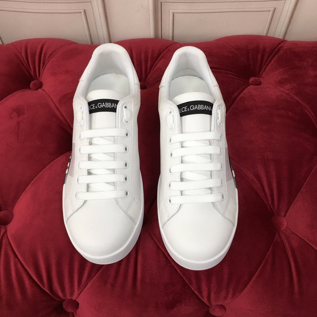 White Leather Casual Sneakers #52 | Men's Streetwear