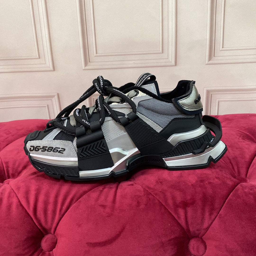 Red Leather Casual Sneakers #51 | Men's Streetwear