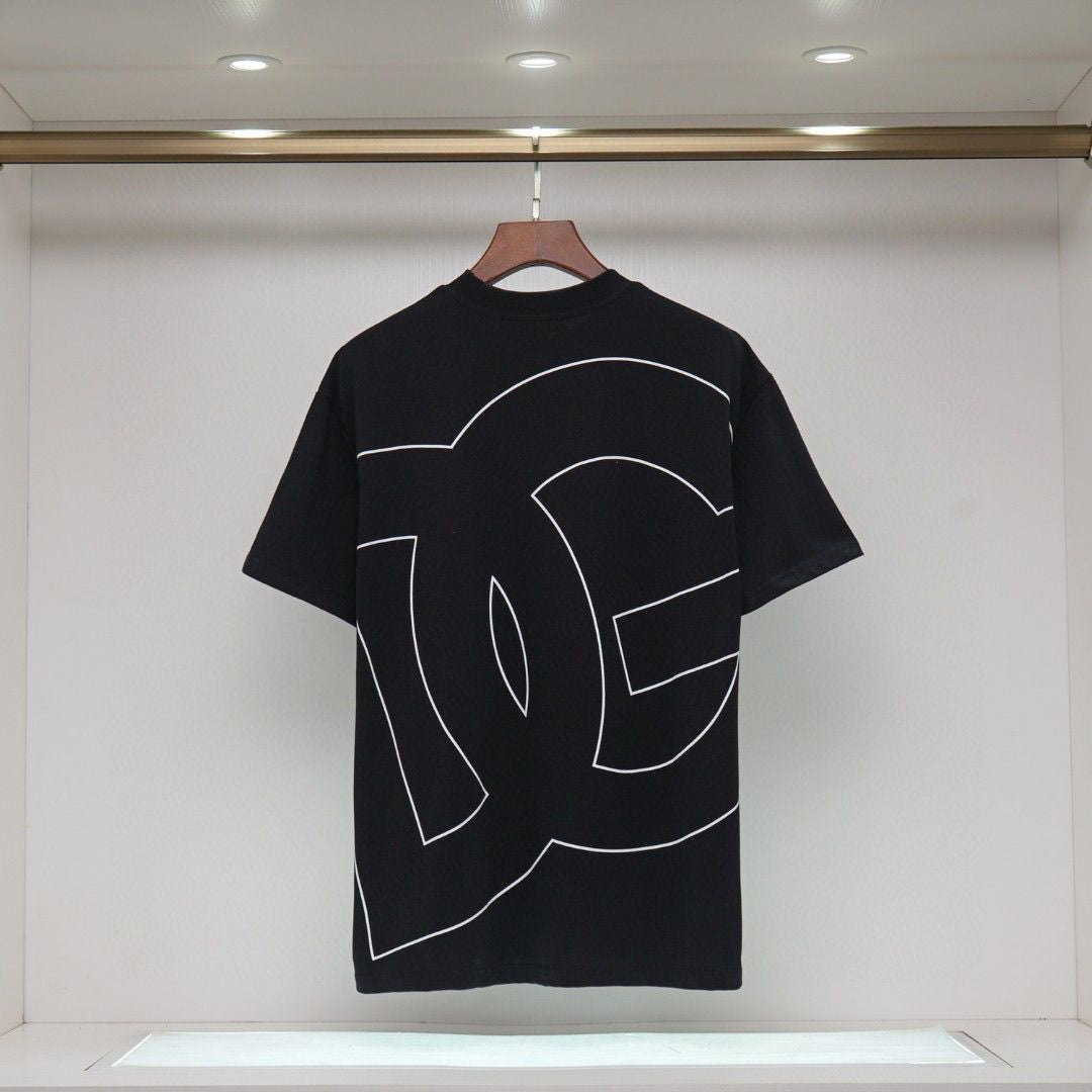 D*G Black Cotton Streetwear T-Shirt #3 | Men's Tee