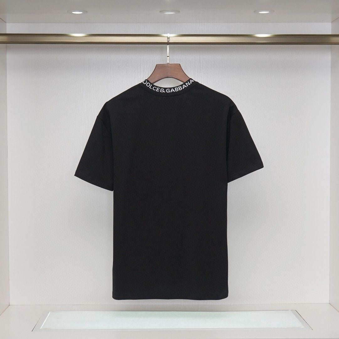 D*G Black Streetwear Cotton T-Shirt #5 | Men's Tee