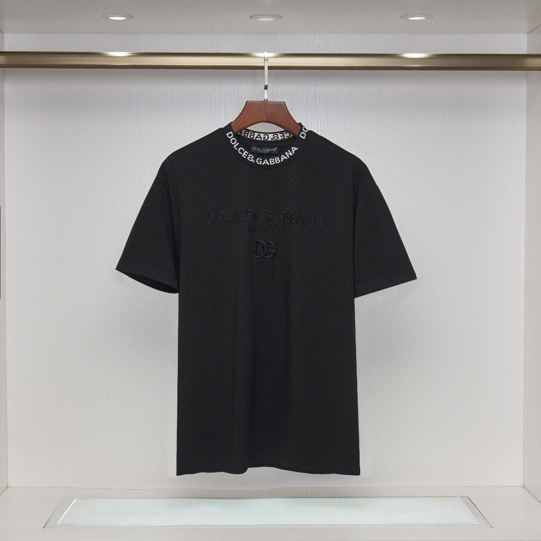 D*G Black Streetwear Cotton T-Shirt #5 | Men's Tee