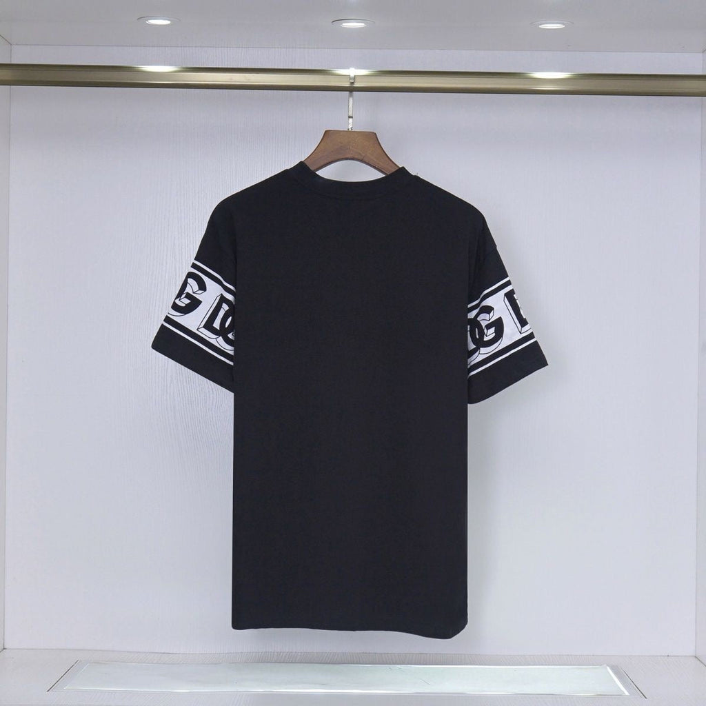 Men's Black Cotton Streetwear T-Shirt #6
