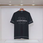 Men's Streetwear Cotton T-Shirt #9 | Black & White Tee