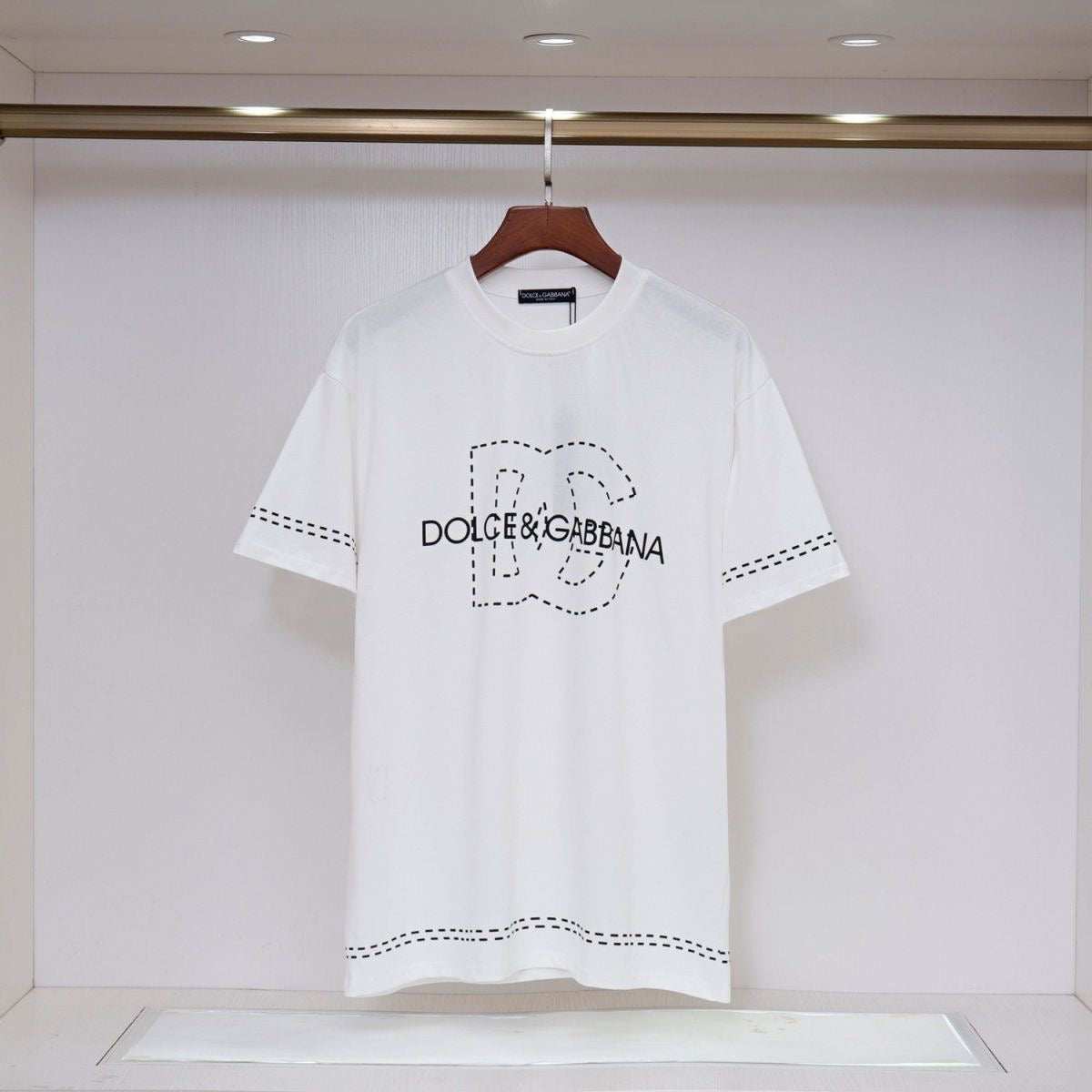 D*G Men's Streetwear Cotton T-Shirt #9 | Black & White Tee