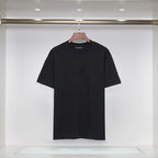 Streetwear Cotton T-Shirt #10 | Men's Black White Orange Tee